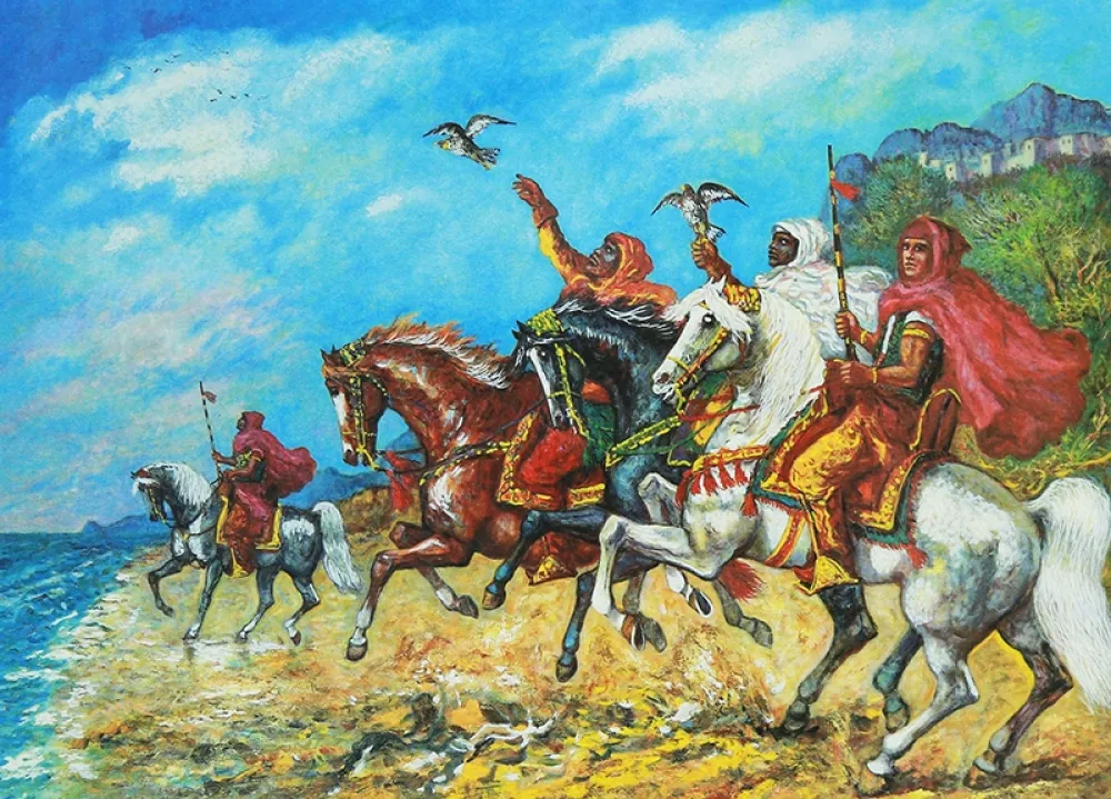 Screenprint Gonzaga - I FALCONERI