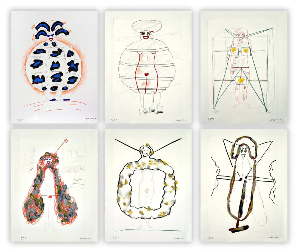 Screenprint Gordillo - Costuras