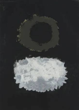 Screenprint Gottlieb - Black Field
