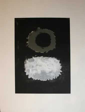 Screenprint Gottlieb - Black Field