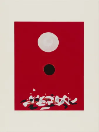 Screenprint Gottlieb - Crimson Ground