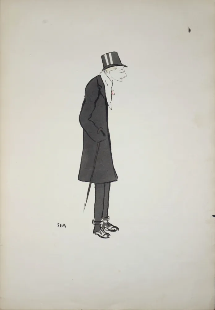 Lithograph Goursat - Baron de Forest, 1904