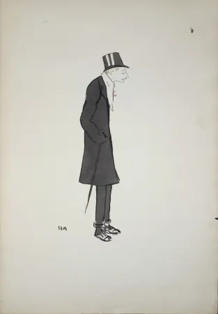 Lithograph Goursat - Baron de Forest, 1904