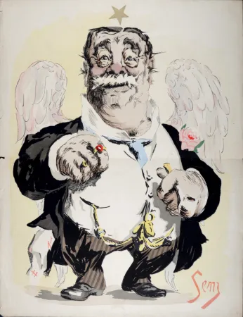 Lithograph Goursat - Caricature, c. 1890-1920