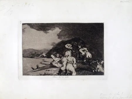Etching And Aquatint Goya - BIEN TE SE ESTA' 
