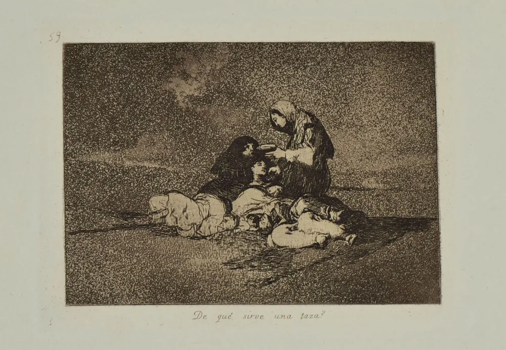 Etching And Aquatint Goya - DE QUE SIRVE UNA TAZA?