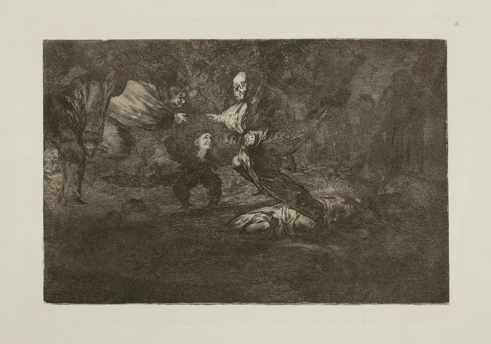 Etching And Aquatint Goya - Dios los cria y ellos se juntan (Los fantasmas)