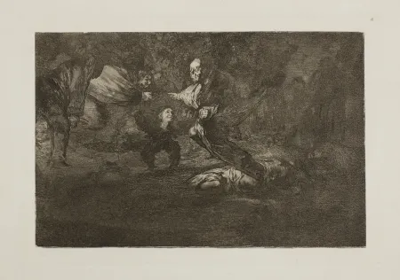 Etching And Aquatint Goya - Dios los cria y ellos se juntan (Los fantasmas)