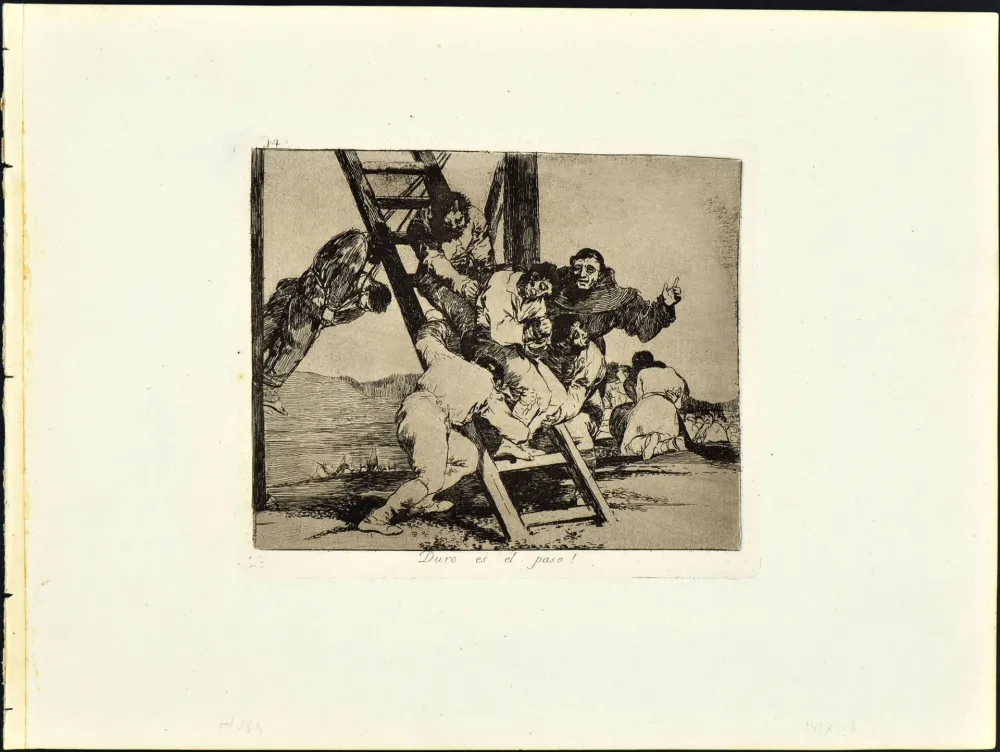 Etching And Aquatint Goya - DURO ES EL PASO