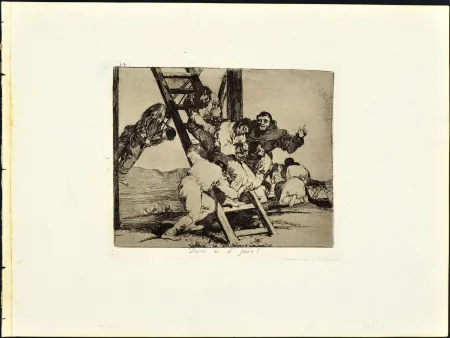 Etching And Aquatint Goya - DURO ES EL PASO