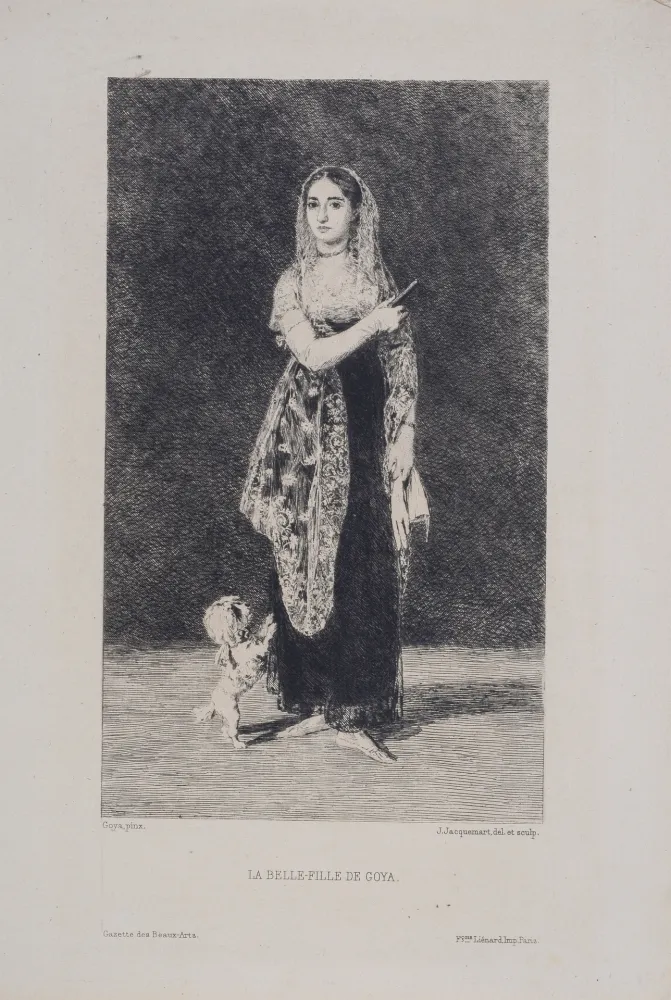 Engraving Goya - La Belle-Fille de Goya