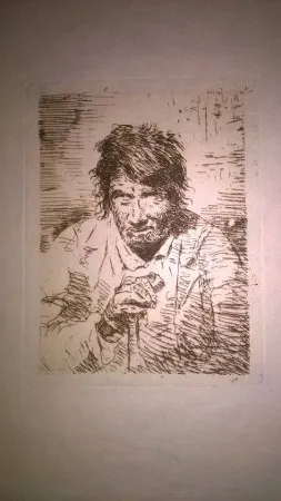 Etching Goya - Le mendiant (The Beggar)
