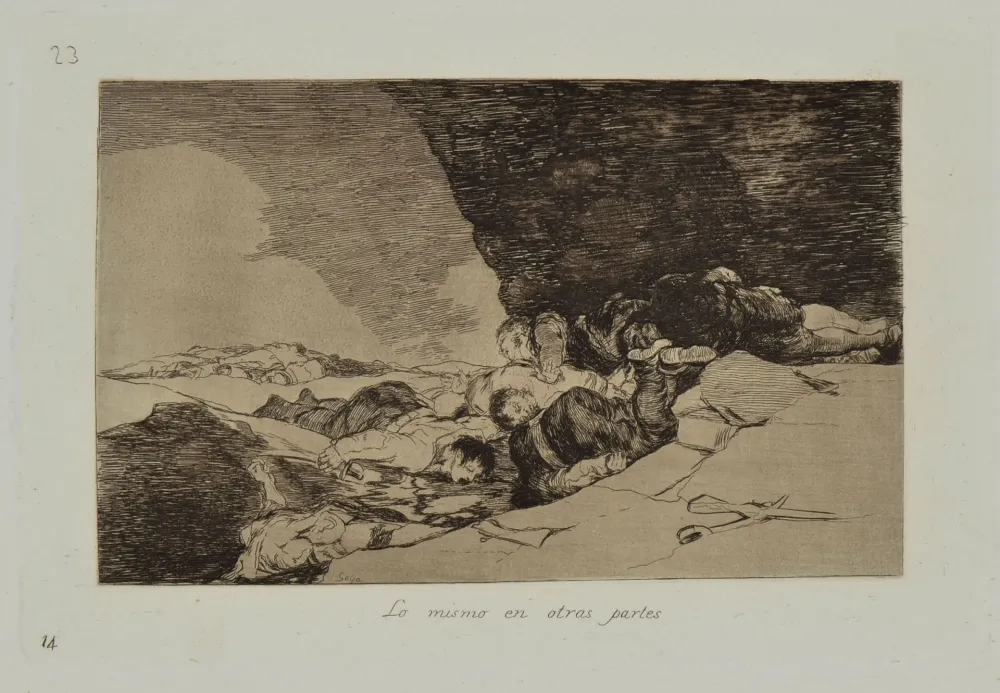 Etching And Aquatint Goya - LO MISMO EN OTRAS PARTES