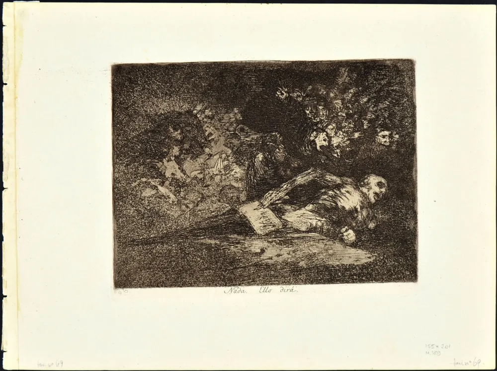 Etching And Aquatint Goya - NADA. ELLO DIRA'