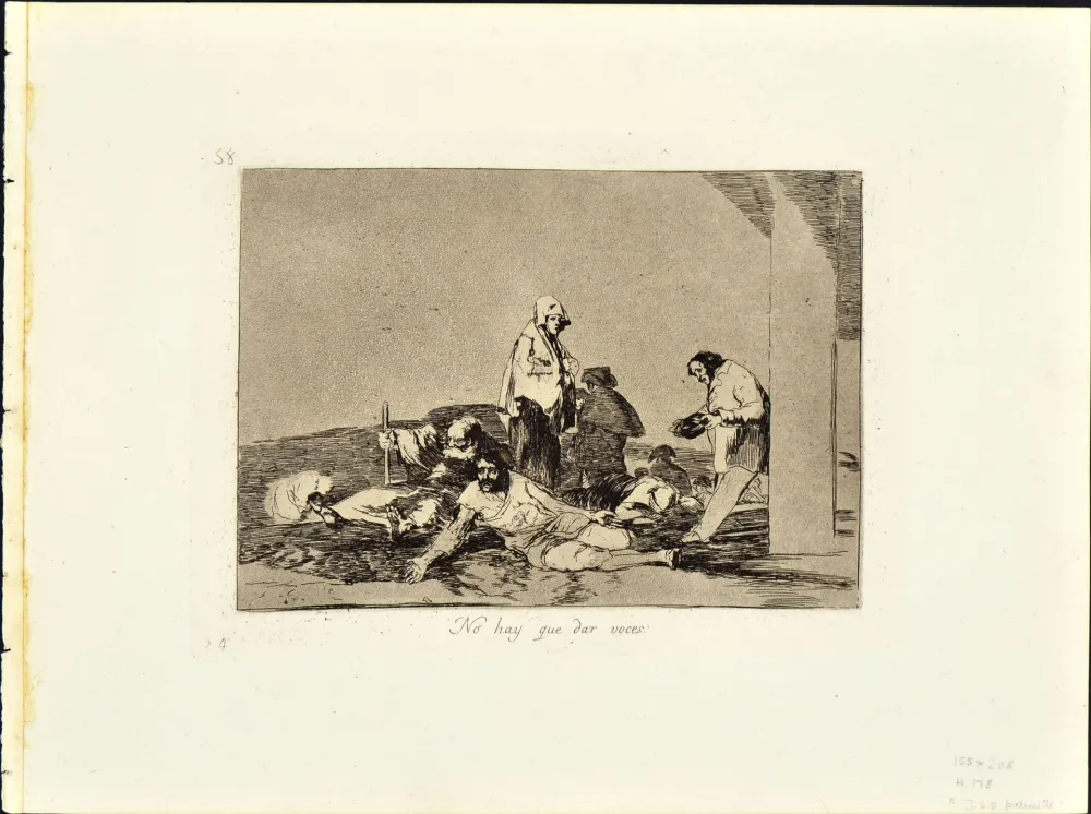 Etching And Aquatint Goya - NO HAY QUE DAR VOCES