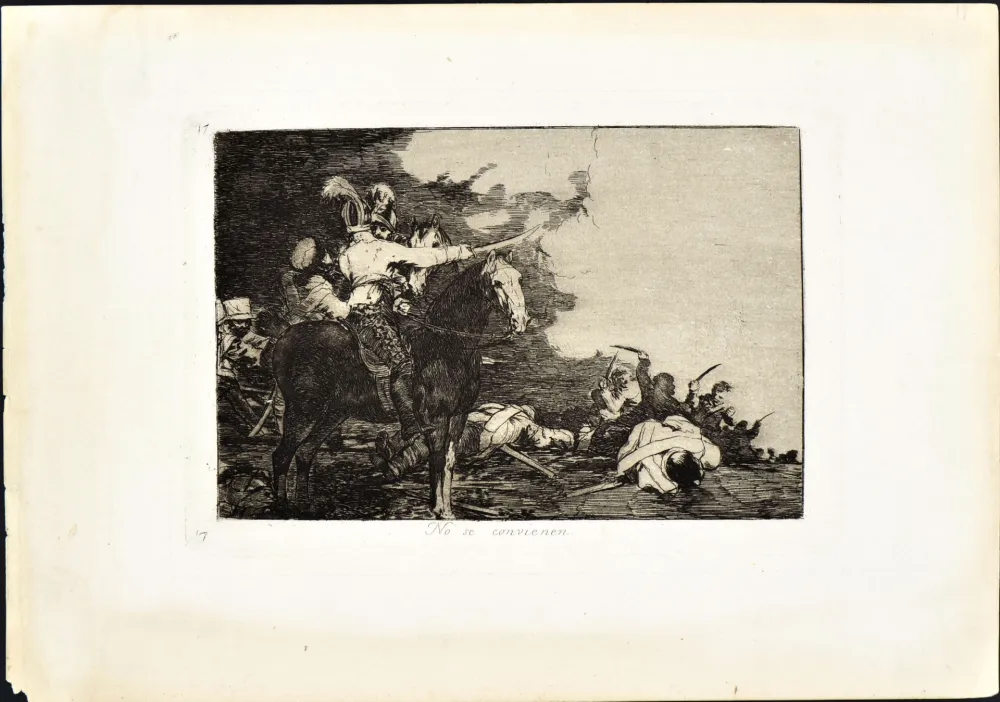 Etching And Aquatint Goya - NO SE CONVIENEN