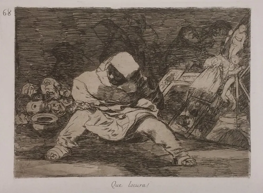 Etching Goya - QUE LOCURA!