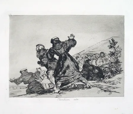Etching And Aquatint Goya - TAMBIEN ESTO