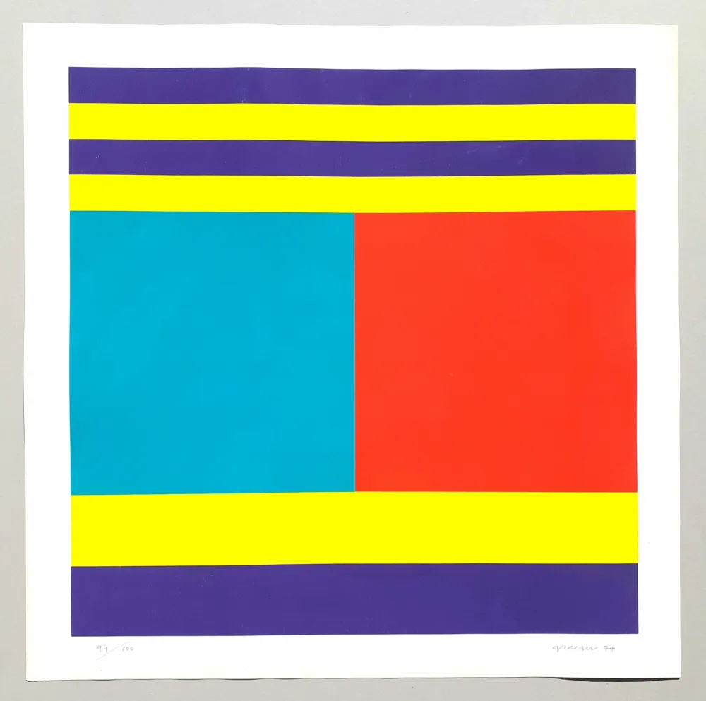 Screenprint Graeser - Komplementar-Konstruktion