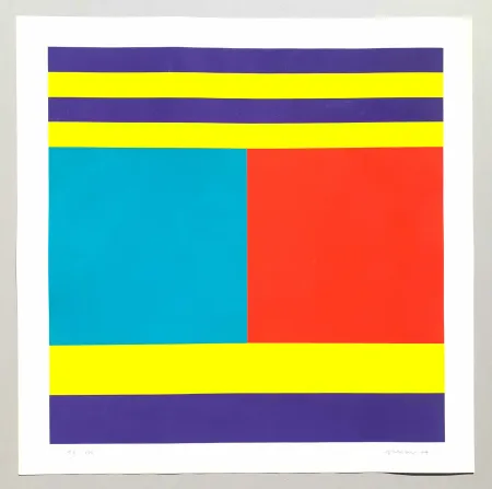 Screenprint Graeser - Komplementar-Konstruktion