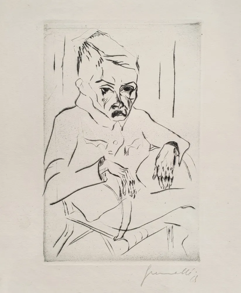 Etching Gramatté - Müder Soldat (Tired Soldier)