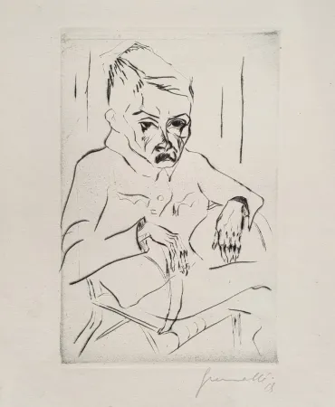 Etching Gramatté - Müder Soldat (Tired Soldier)