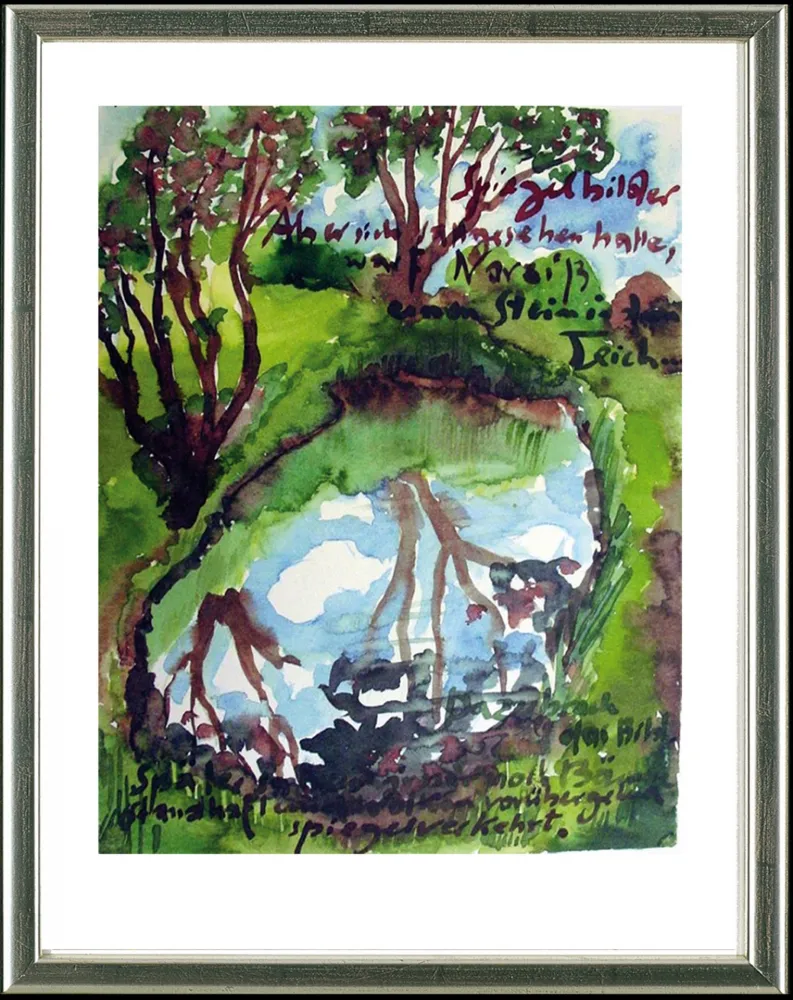 Lithograph Grass - Spiegelbilder