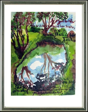 Lithograph Grass - Spiegelbilder