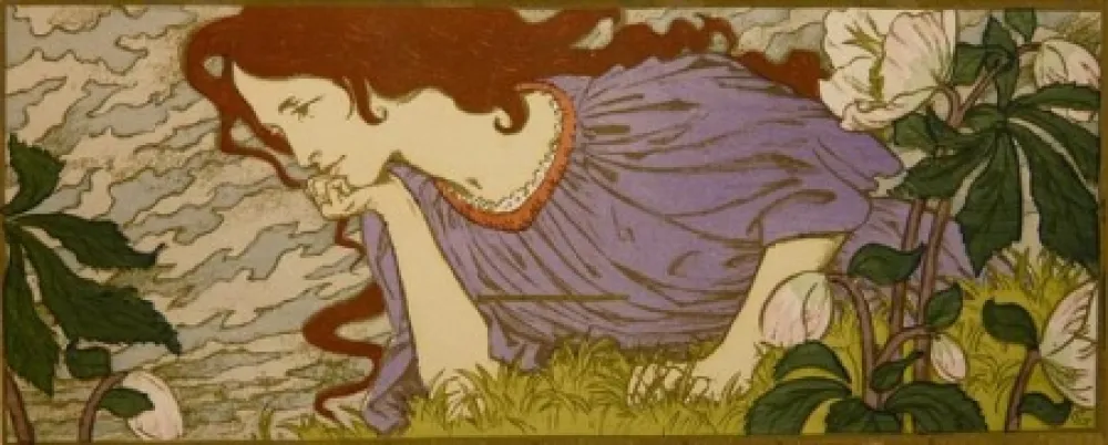 Lithograph Grasset - Anxiété