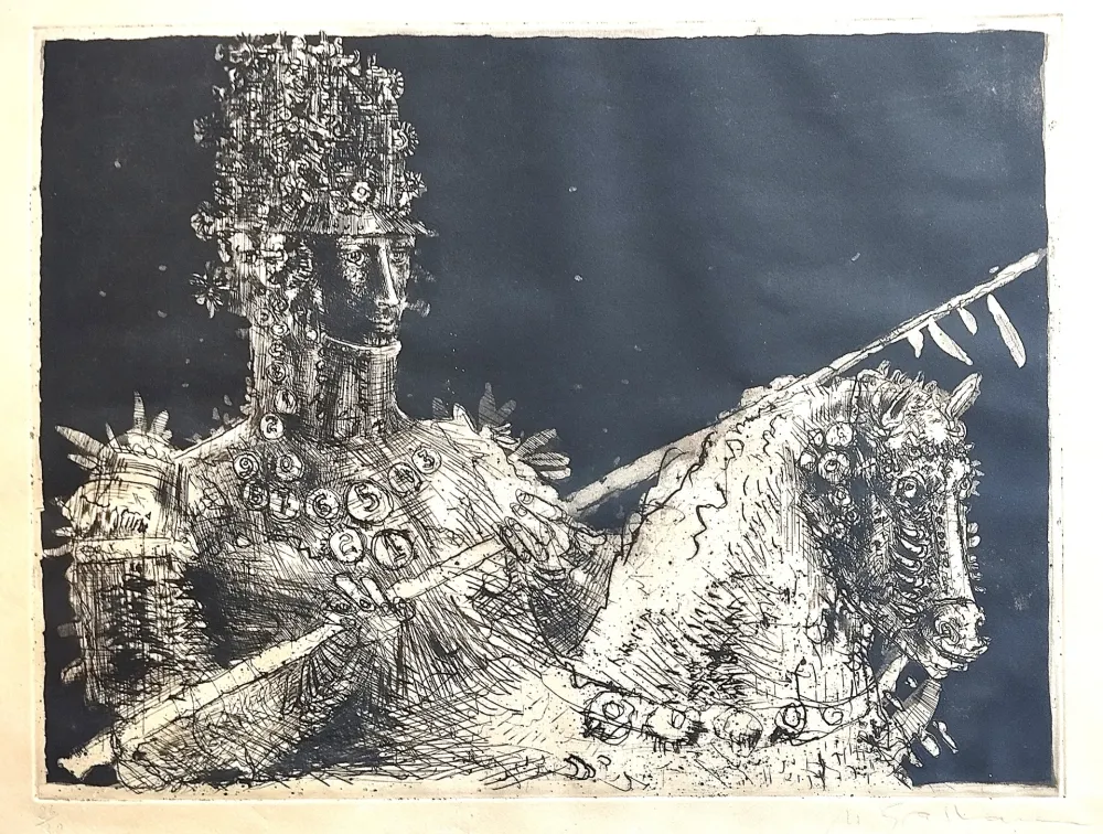 Engraving Grassmann - Cavaleiro