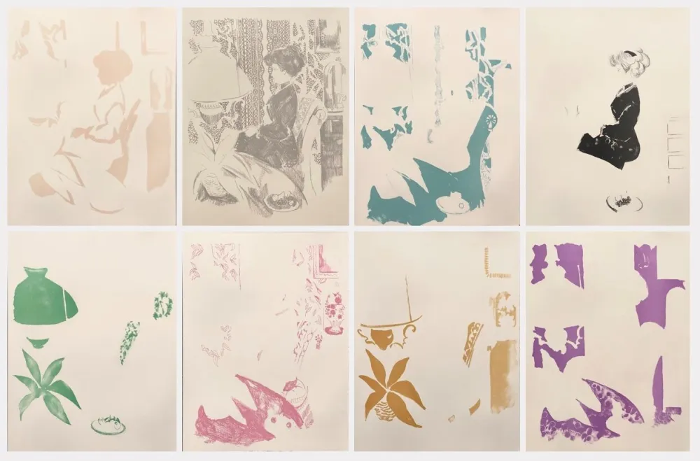 Lithograph Grau Sala - La Dame en noir