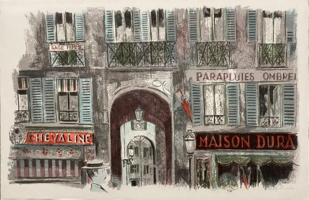 Lithograph Grau Sala - Le petit ami