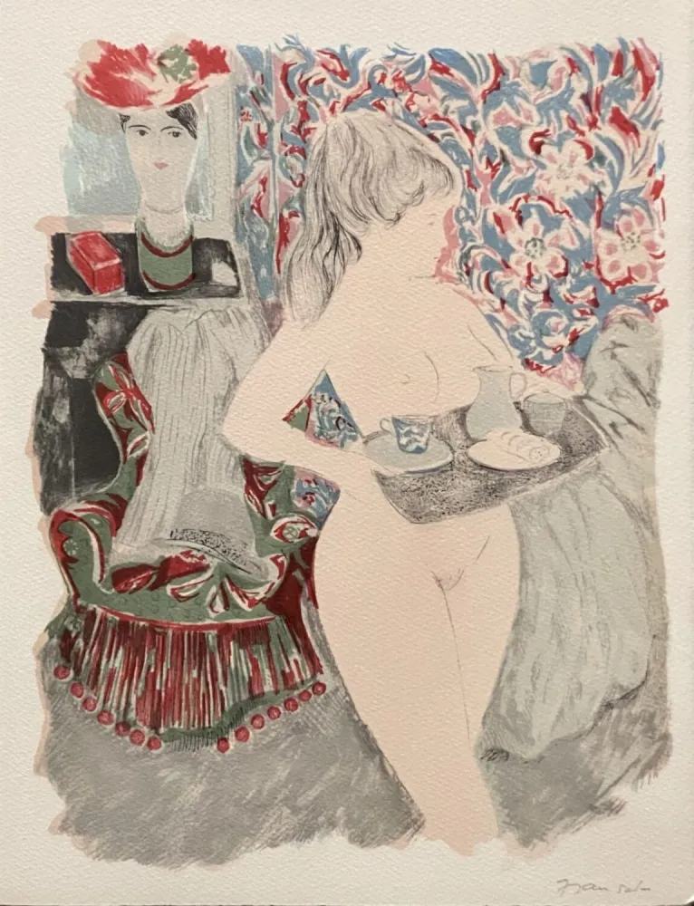 Lithograph Grau Sala - Le petit ami