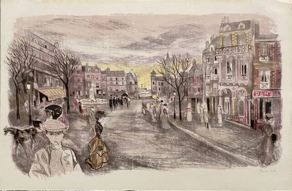 Lithograph Grau Sala - Le petit ami