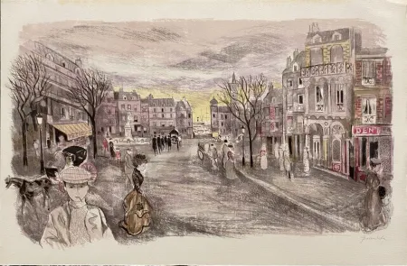 Lithograph Grau Sala - Le petit ami