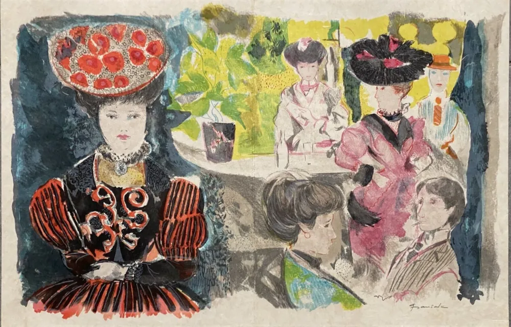 Lithograph Grau Sala - Le petit ami