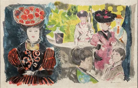 Lithograph Grau Sala - Le petit ami