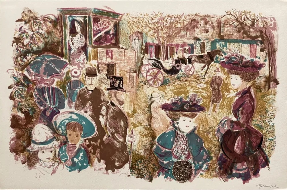 Lithograph Grau Sala - Le petit ami