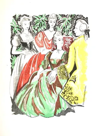 Woodcut Grau Sala - Théâtre de Marivaux