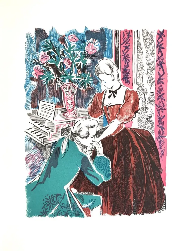 Woodcut Grau Sala - Théâtre de Marivaux