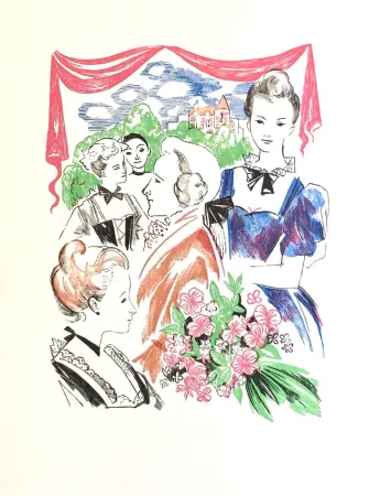 Woodcut Grau Sala - Théâtre de Marivaux