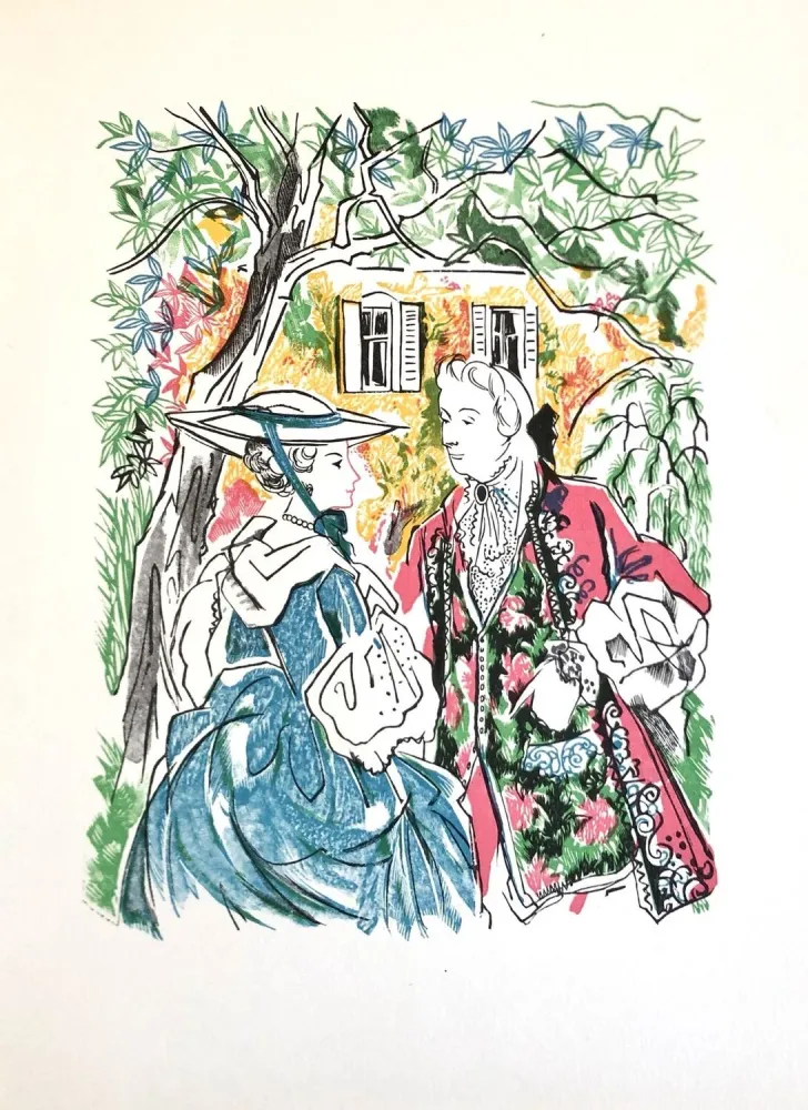 Woodcut Grau Sala - Théâtre de Marivaux