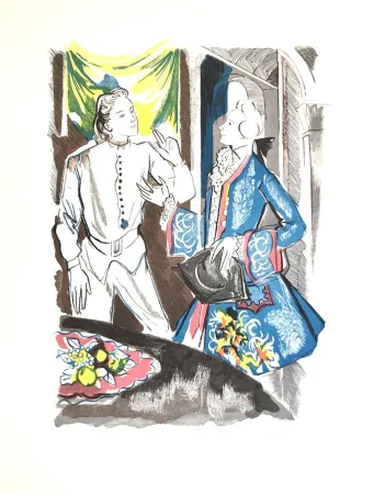 Woodcut Grau Sala - Théâtre de Marivaux