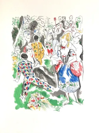 Woodcut Grau Sala - Théâtre de Marivaux