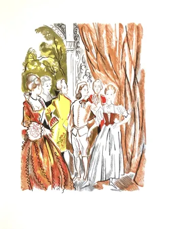 Woodcut Grau Sala - Théâtre de Marivaux