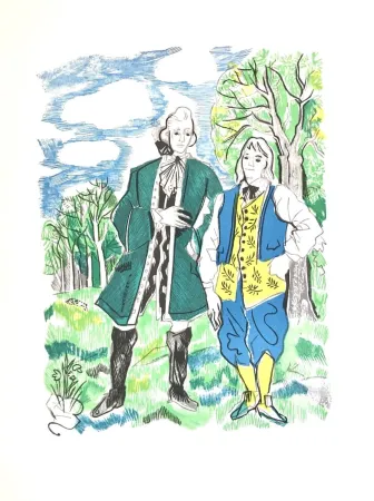 Woodcut Grau Sala - Théâtre de Marivaux