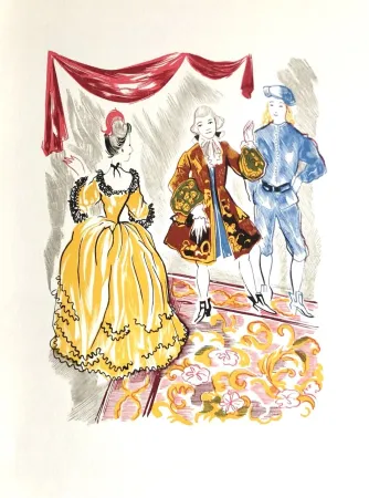 Woodcut Grau Sala - Théâtre de Marivaux