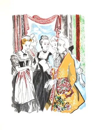 Woodcut Grau Sala - Théâtre de Marivaux