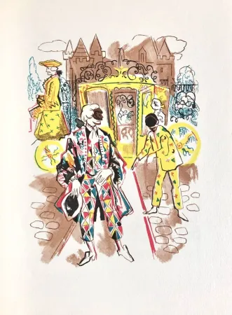 Woodcut Grau Sala - Théâtre de Marivaux