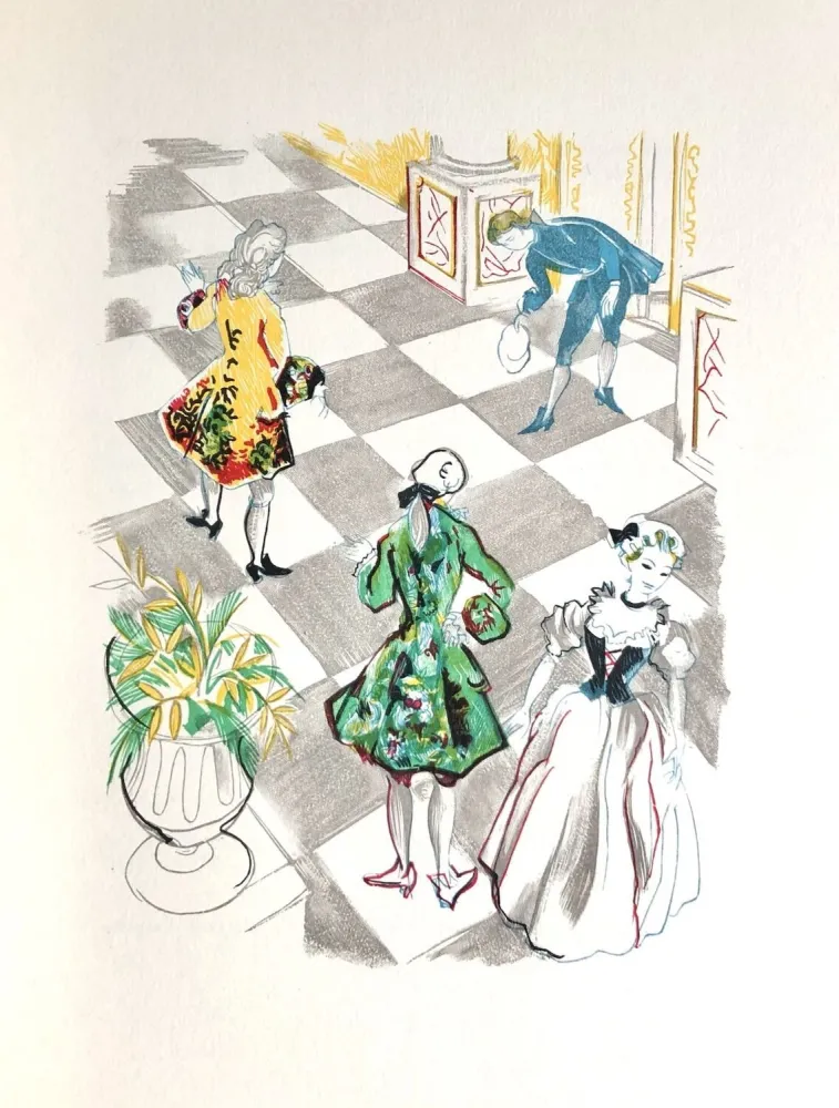 Woodcut Grau Sala - Théâtre de Marivaux